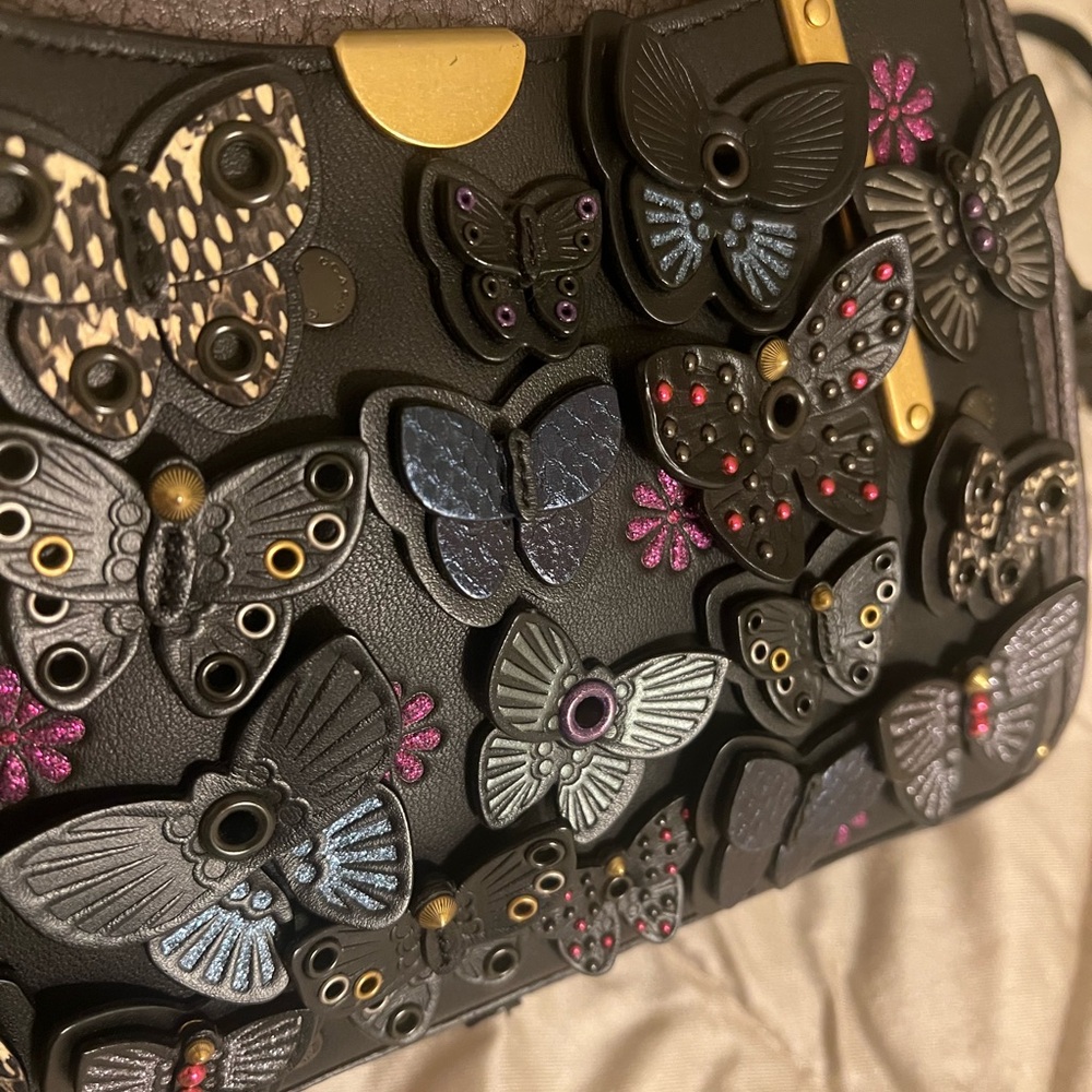 Coach butterfly handbag gently used